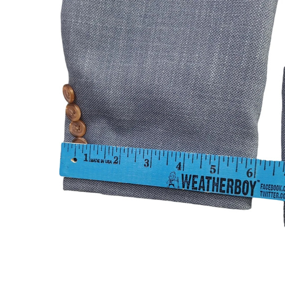 Lauren Ralph Lauren Men 42L Blue Notched Collar Two-Button Blazer Sportcoat - Picture 16 of 16